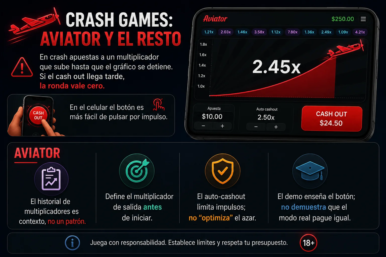 Juego crash Aviator